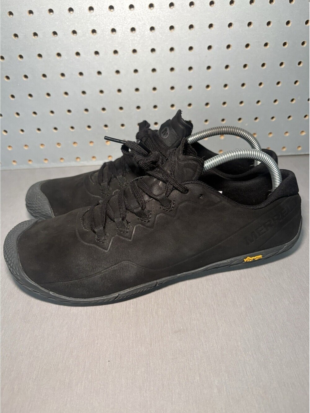 Merrell Vapor Glove 3 Luna Leather Mens Size 10 Black Barefoot Shoes Gorp